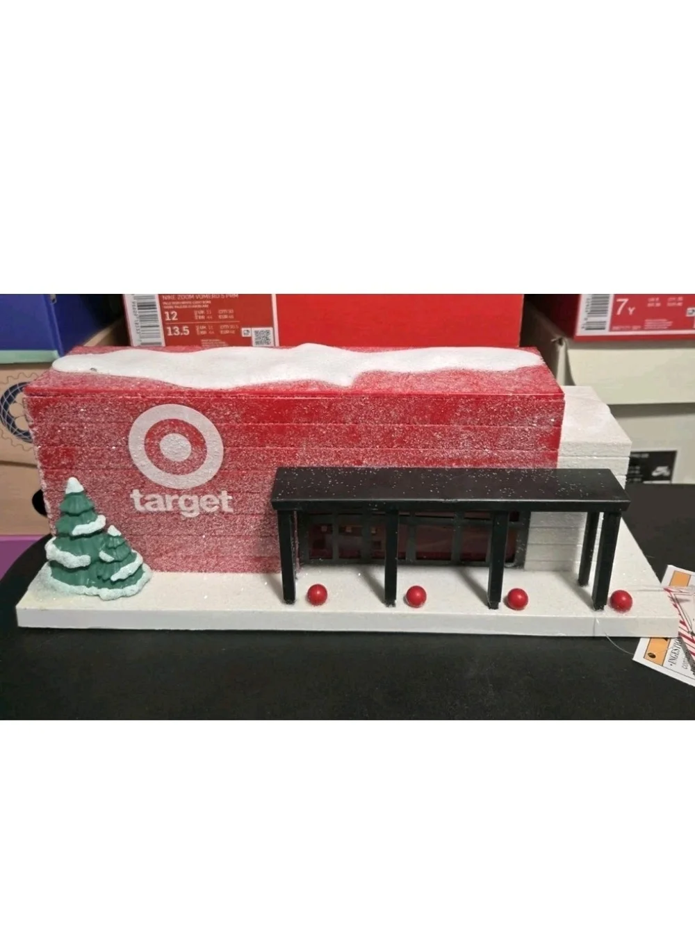 Target Red, White and Black Holiday Store Figurine